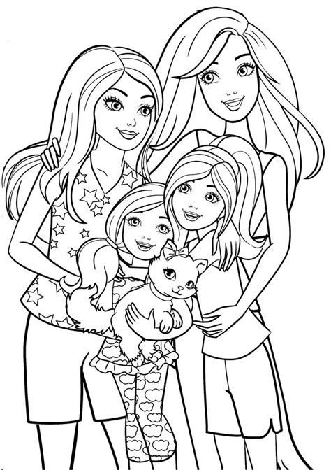 Coloring Pages Of Barbie And Her Sisters – Warehouse of Ideas