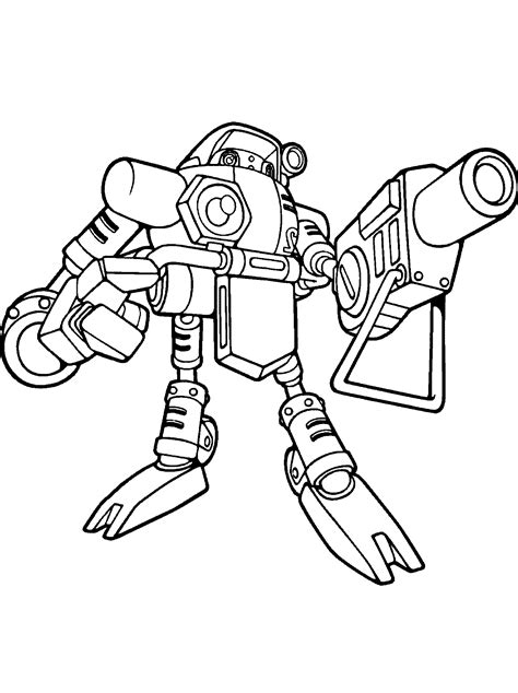 Eggman Robots Coloring Pages – Warehouse of Ideas