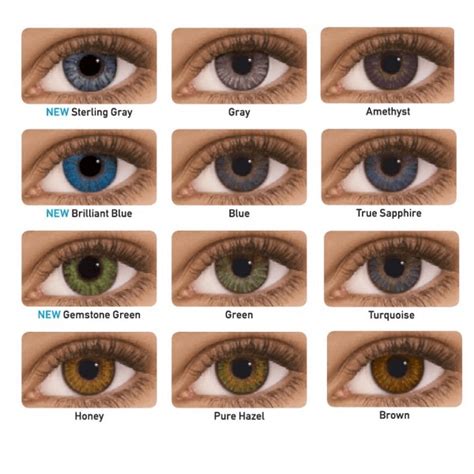 Illusion Contact Lenses Color Chart