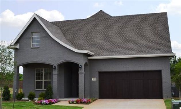 Dark Grey Painted Brick House – Warehouse of Ideas
