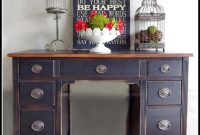 How To Paint A Desk Black